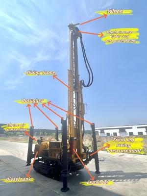 SL330S Crawler Water Well Drilling Rig 330m Depth Hydraulic System