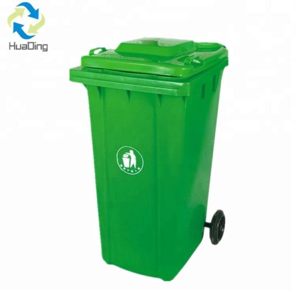 Best Selling 120L garbage bin waste residential use 2 Wheels Plastic waste bin for garden wastebin