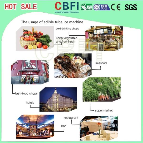 создатель льда трубки 3 тонн неубедительный кристаллический/промышленная машина льда делая