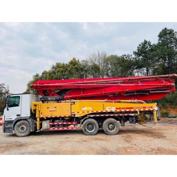 Hydraulic Machining Process Cylinder Type 49 Meter Concrete Pump Truck on Mercedes Benz
