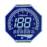 Affichage LCD HTN matrice personnalisée 8 formes monochrome 7 segments Graphique écran LCD pour les instruments de moto