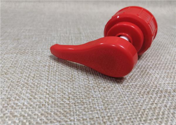 Red Liquid Dispenser Pump , Screw On Type Pump Dispenser Top 28 / 410