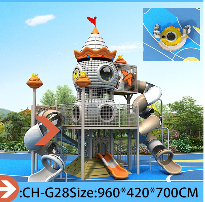 Pumpkin  Robot Theme Large Outdoor Playground Slide  Custom Plastic Combination Slides Climbing Tunnels Adventure Tubes for Parks Kindergartens  Resorts