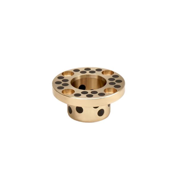 Wear Resistant Graphite Bronze Bearing with Flange for Construction Applications