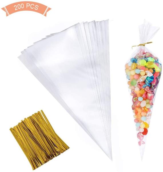 Cellophane Cone Sweet Bags