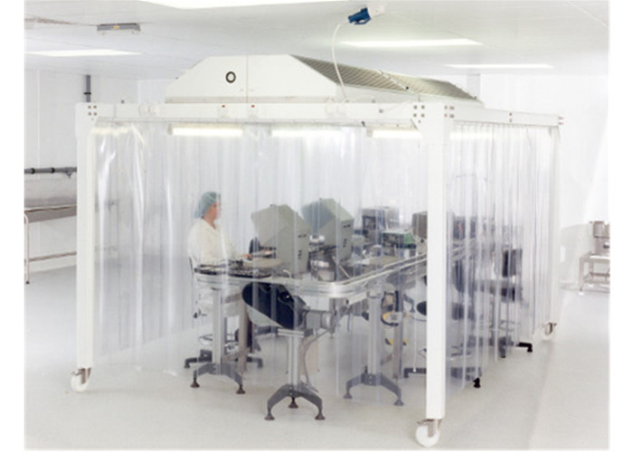 EBM Fan Modular Softwall Cleanroom with Stainless Steel Frame for Class 10000 Hospital and Laboratory Use