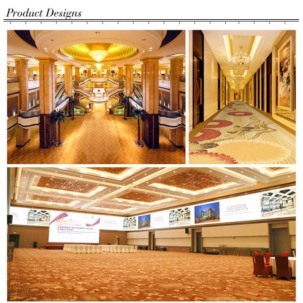 Custom Pattern Woven Wool Nylon Luxury Axminster Hotel Ballroom Carpet for Cars Prayer
