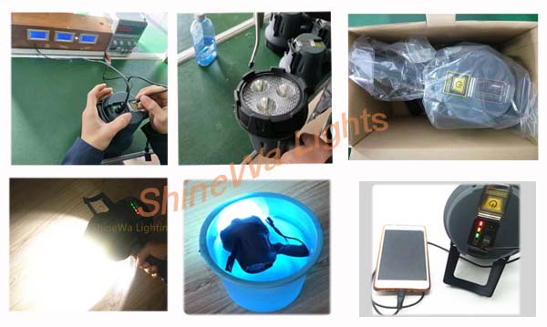 Brightest OEM Portable LED Rechargeable Spotlight Torch , Led Hunting Spotlight