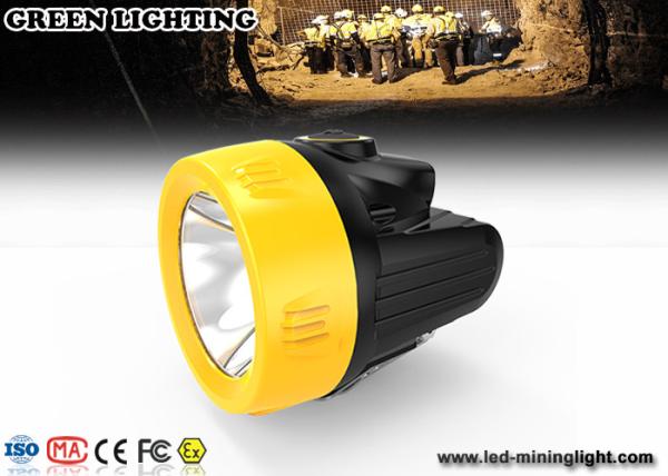 7000 Lux IP67 Led Coal Mining Lights 3.7v 18650 Li - Ion Rechargeable Battery