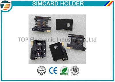 3.0mm PCB Mounting SIM Card Holder With Button Release TOP-SIM05