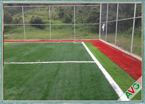 50 mm SGS Artificial Grass For Football Field / Soccer Field With Natural Feeling