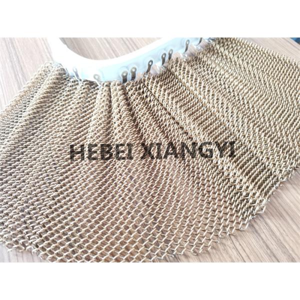 Lightweight Aluminum Coil Decorative Stainless Steel Mesh Curtain For Restaurant