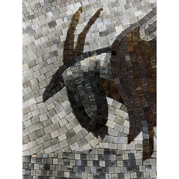 Elegant and Stylish Jade Style Glass Wall Art Mosaics For Living Room and Dining Room