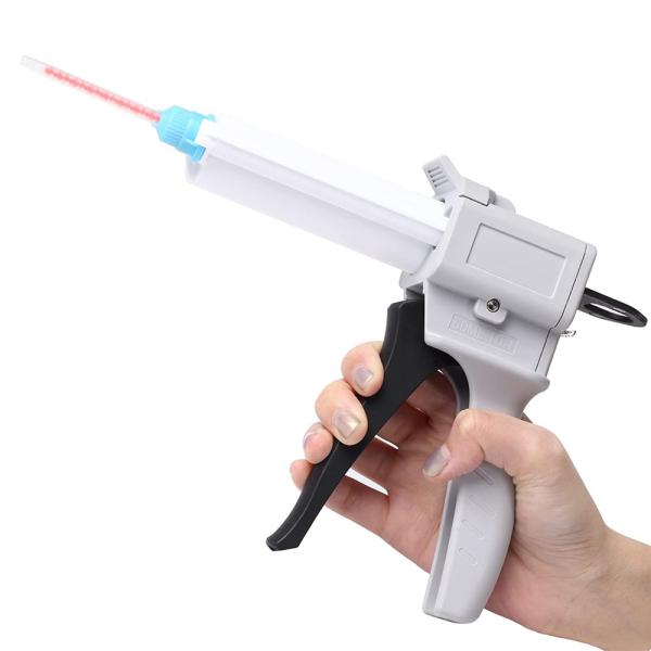 Static Cartridge Mixing Tip Resin Mixer Adhesive Gun Epoxy Mixing Nozzle Applicator for 50ml 10:1 Ratio
