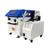 Promoção da Feira de Cantão 4-em-1 Multifuncional Fibra Laser Máquina de Soldadura Portátil Corte Limpeza
