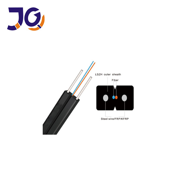 Кабель падения ядра G657A FTTH куртки 2 GJXH GJXFH LSZH