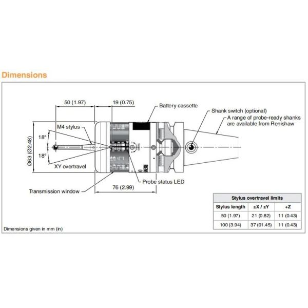 OMP60 Probing System for Machine Tool Optical Transmission Touch Probe Renishaw