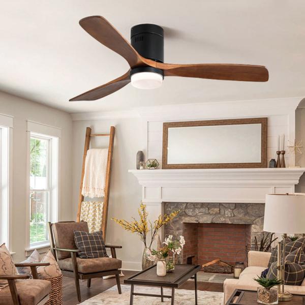 American Style Vintage Decorative Fan Ceiling 220v Winding Powered Ceiling Fan With Light