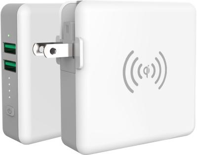 4 In 1 Plug 2 USB 5200mAh Travel Charger Power Bank