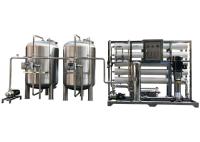 Stainless Steel 304 / 316 Desalination Plant Drinking Water Treatment System School Campus Reverse Osmosis Water Filter