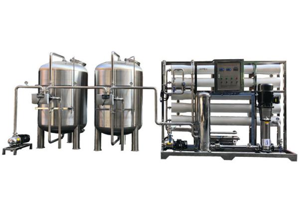 Stainless Steel 304 / 316 Desalination Plant Drinking Water Treatment System School Campus Reverse Osmosis Water Filter
