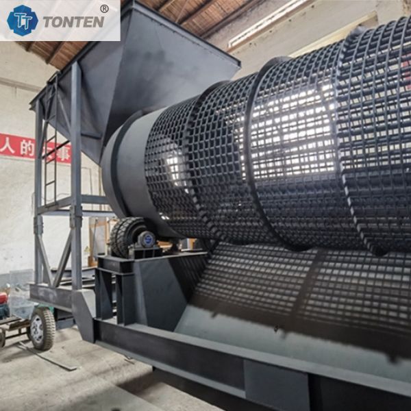 Concrete Gravel Drum Screen Shaftless Mining Drum Screen Machine