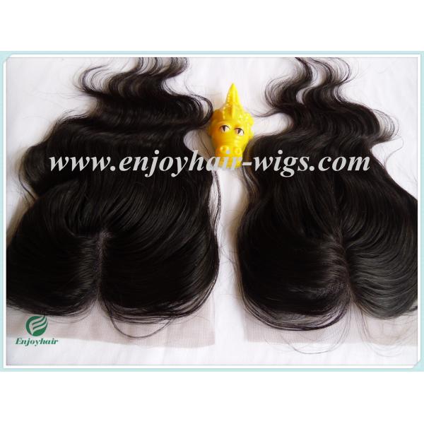 Lace top closure 4''x4'' ,malaysian virgin hair natural color body wave 10''-24''length