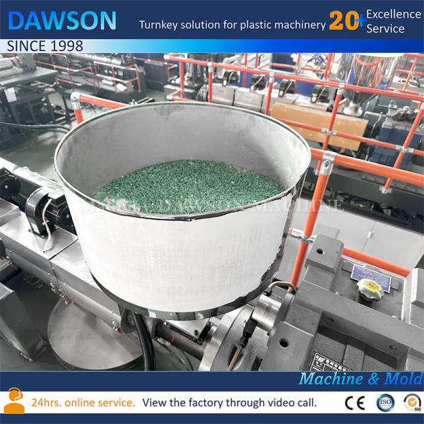 Machine de moulage par soufflage par extrusion d'huile de lubrifiant HDPE à tête unique
