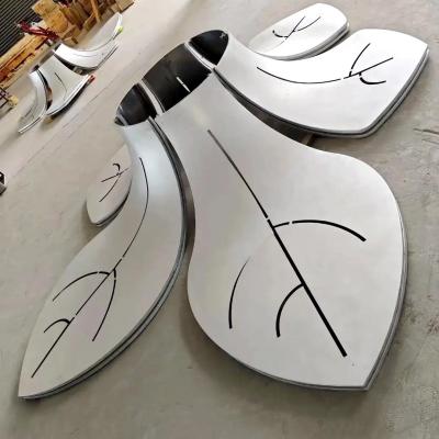 Aesthetic Hyperbolic Design Aluminum Alloy Metal Panel For Curtain Wall Decoration