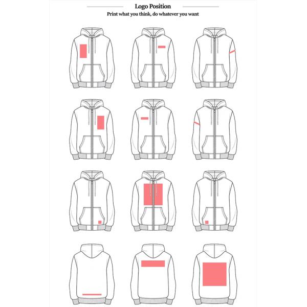 Custom Hoodies Heavy Weight Cotton French Terry Cropped Boxy Double Three Layers Zipper Hoodie for Men