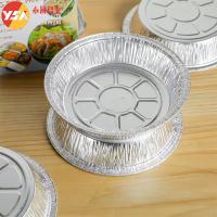 Envases redondas de papel con tapas congelador y horno horneado seguro cocción cocción tostado una vez