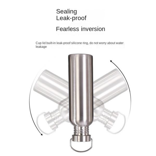 350ml 500ml 600ml Oem Odm Botella de agua de acero inoxidable de pared única BPA libre Botella de agua de viaje de acero inoxidable de peso ligero Diseño minimalista