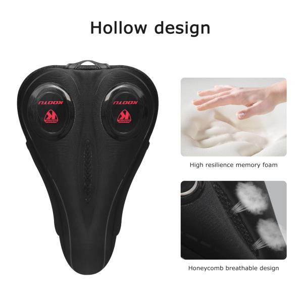 Accesorios de la bici y del ciclo, piel artificial gruesa de la esponja de Seat de la bici de los 3CM