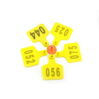 Farm Equipment Custom Ear Tags / TPU Animal Management UHF RFID Tag