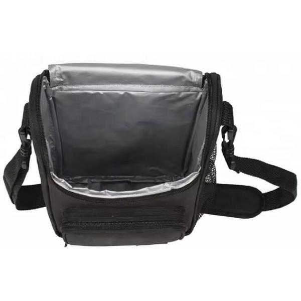 Thermal Food Cooler Insulated Polyester Crossbody Lunch Bag