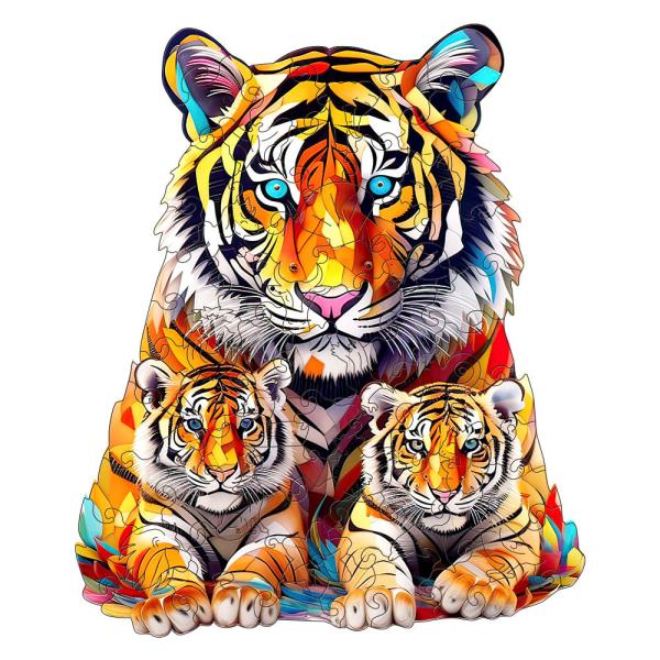 Wooden Puzzle Brain Teasers Toy Colorful 3D Russian Blocks for Kids' Cognitive Skills
