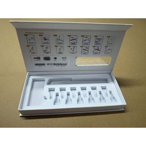 Cosmetics Packaging Box Peptid Custom Design Recyclable 3mL/10mL Vial Magnetic Closure Pen Box ﻿