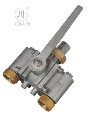 Stainless Steel Cryogenic 3 Way Ball Valve DN25 For LNG / LOX / LN2 / LAR / LCO2 Liquild Gas