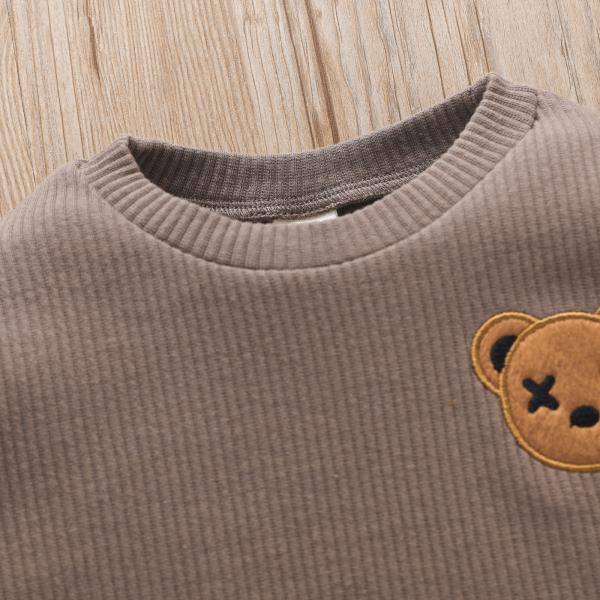 Casual Cartoon Long Sleeved Two Piece Set For Children Baby