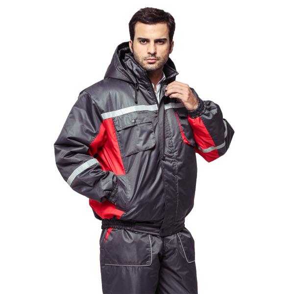 Ветер курток зимы Ворквеар Оксфорда 100% полиэстер устойчивый с ПУ покрытым внутрь