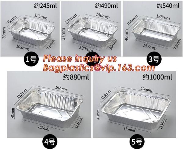 Alloy 8011, Disposable Environmental Protection Household, Compartments Aluminum Foil Container Tray