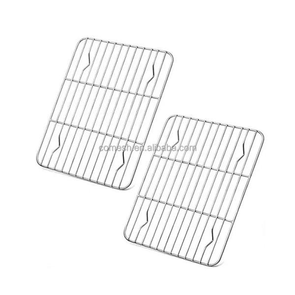 Настройка пищевого гриля для барбекю 304 из нержавеющей стали прямоугольная проволочная сетка для выпечки