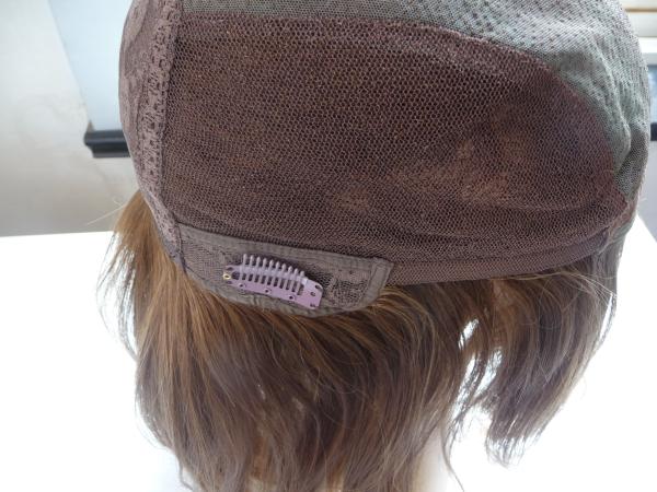 Ligne de cheveux naturelle texture des cheveux droits Cap moyenne Toupies pour les dames