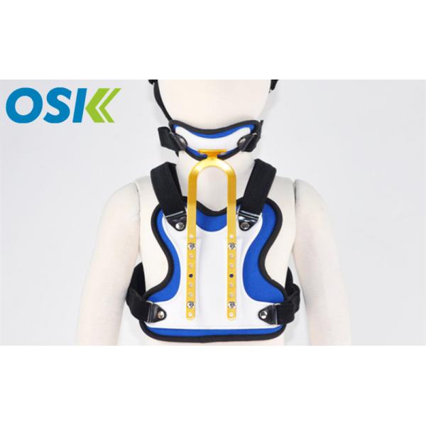 Three Size Neck And Back Brace , Low Temp. Thermoplastic Neck Chest Orthotics