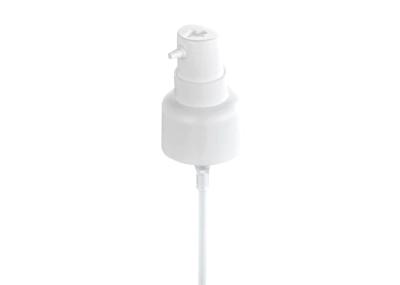 White Smooth Sided Plastic Cosmetic Treatment Pumps For Facial Care Serum