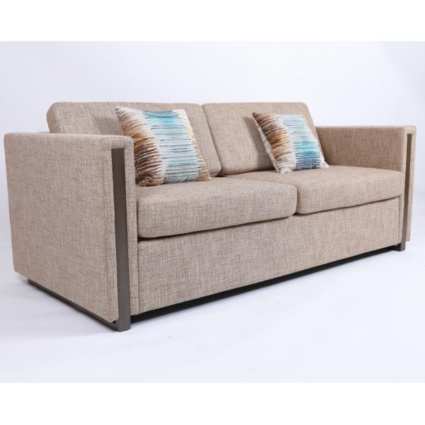 Fabric Upholstered Wooden Arm Hotel Queen Sofa Sleeper Luxury Modern Design