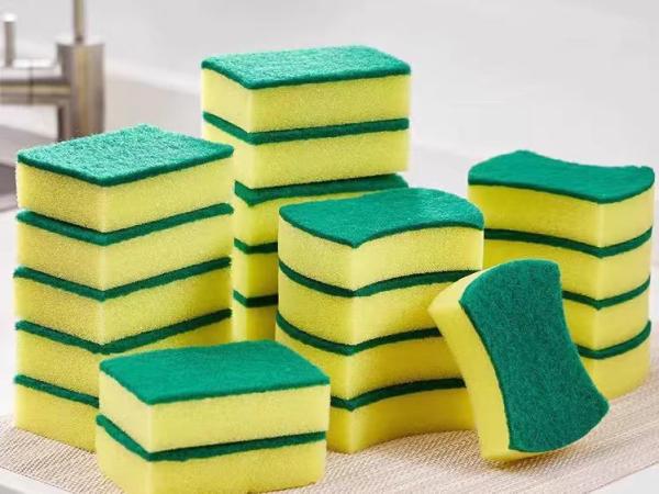 Colorful Eco Friendly Washing Up Sponge Dishwasher Safe Sponge Anti Odor Lightweight