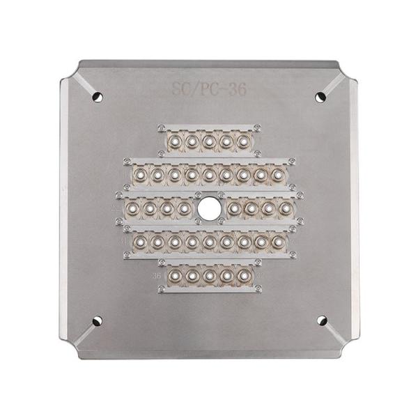 High Density Fiber Optic Polishing Jig , 36 Ports FC APC Connector Polishing Holder