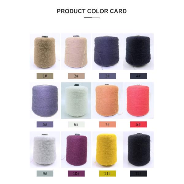 Пряжа 100% нейлона пряжи пингпонга пера для вязать свитера шарфа