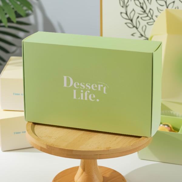 Snowflake Crisp Nougat Custom Paper Boxes Cookie  Macaron Packaging Boxes